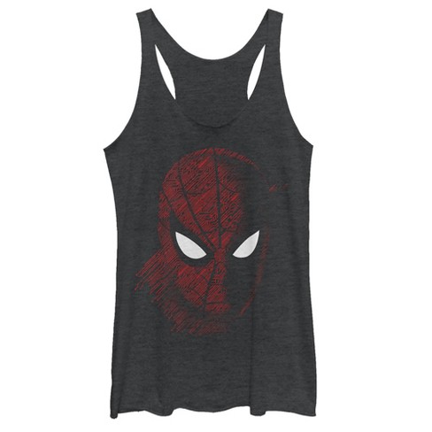 Women's Marvel Spider-Man: Far From Home Tech Pattern Racerback Tank Top - image 1 of 3