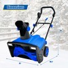 Costway 20" Electric Snow Thrower 120V 15Amp Snow Blower w/180° Rotatable Chute 2 Lights - 3 of 4