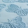 Collections Etc Butterfly Textured Chenille Ruffled Border Bedspread - 3 of 3