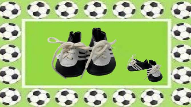 Doll Clothes Superstore Doll Clothes Super store Soccer Shoes for American Girl Dolls, 2 of 6, play video