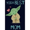 Juniors Womens Star Wars Mother's Day Best Mom Yoda T-Shirt - 2 of 4
