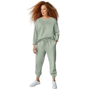 ellos Boxy Fleece Sweatshirt - 1 of 3