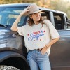 Simply Sage Market Women's Western Stars and Stripes Short Sleeve Garment Dyed Tee - 2 of 4