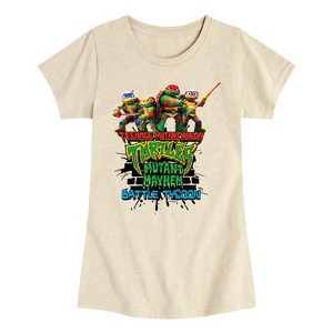 Girls' - Teenage Mutant Ninja Turtles - Battle Tycoon Group Fitted Short Sleeve Graphic T-Shirt - 1 of 3