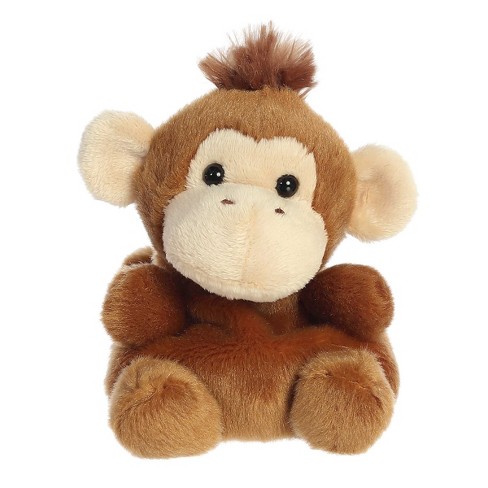 Aurora Mini Boomer Monkey Palm Pals Adorable Stuffed Animal Brown