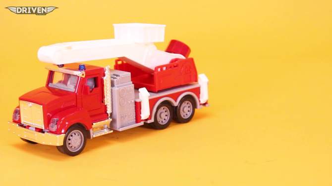 DRIVEN by Battat &#8211; Toy Fire Truck &#8211; Micro Series, 2 of 8, play video