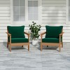 WestinTrends Avalon Outdoor Modern HDPE Patio Club Chairs with Deep Seat Cushions (Set of 2) - 2 of 4