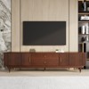 JVNOXK-Medieval Modern 78.9-inch TV Stand Entertainment Center with Storage Drawers, Living Room Bedroom Media Cabinet - Walnut - 2 of 4