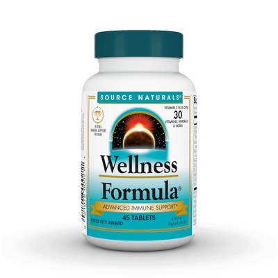 Wellness Formula by Source Naturals, Inc.  -  45 Tablet