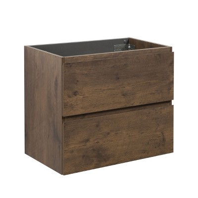 NicBex 23.8" Morden Bathroom Vanity without Sink, Wall Mounted Bathroom Storage Cabinet, 2 Spacious Drawers for Bathroom