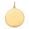 Black Bow Jewelry 14k Yellow Gold Wrestling Disc Pendant, 19mm - 3 of 4
