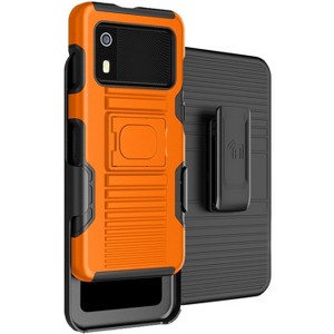 Nakedcellphone Combo for Zebra EM45 RFID Mobile - Rugged Case with Grip Stand and Belt Clip Holster - 1 of 4