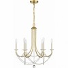 Crystorama Lighting Delilah 6 - Light Chandelier in  Aged Brass - 4 of 4