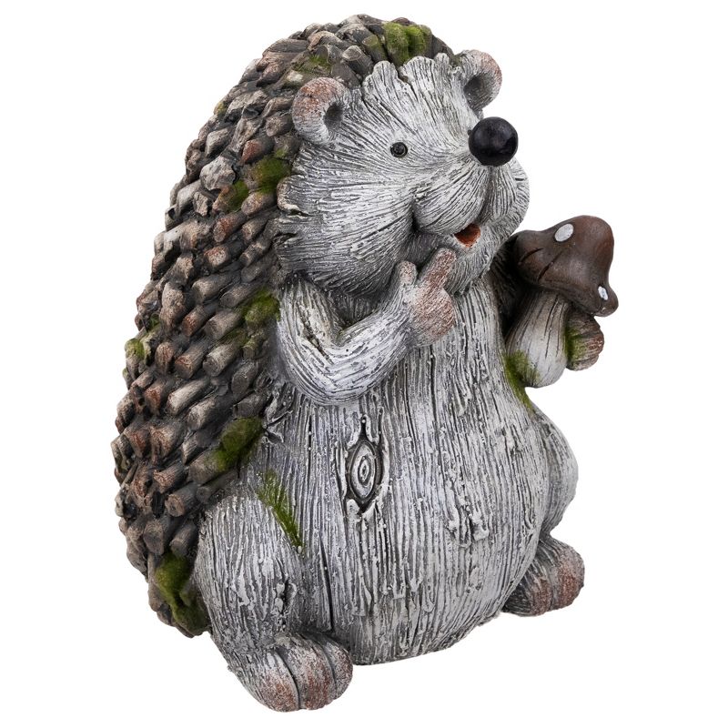 Northlight Hedgehog with Mushroom Outdoor Garden Statue - 8.5", 5 of 9