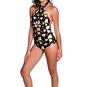 Women's Halter One Piece Swimsuit - Sauipe - 1 of 3