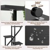 2 Pack 6-Tier Tall Plant Stand, Metal Indoor Plant Stand with Detachable Wheels, Half-Heart Shape Plant Stands with Drawers - 4 of 4