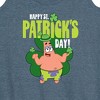 Women's SpongeBob Squarepants Happy St Patricks Day Graphic Racerback Tank - Heather Blue - 4X - 2 of 4