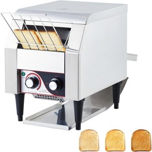 Commercial Toaster Conveyor - 150 Slices/Hour Heavy Duty Stainless Steel Commercial Conveyor Toaster - 1 of 4