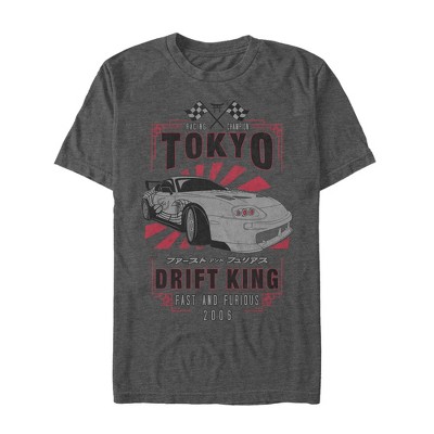 Men's Fast & Furious Tokyo Drift King T-shirt - Charcoal Heather - 3x ...