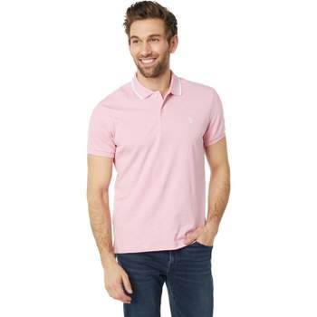 U.S. Polo Assn. Men's Slim Fit Solid Tipped Interlock Polo Shirt