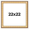 PosterPalooza | Square Traditional Gold Picture Frame - UV Acrylic, Foam Board Backing, Hanging Hardware - 2 of 4