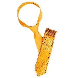 INSPIRE CHIC Men's Halloween Self-Tied Fashion Sequined Shiny Party Costume Neck Ties One Size 1 Pc - 1 of 4