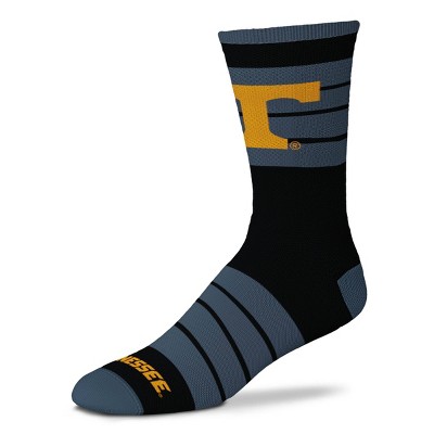 NCAA Tennessee Volunteers Men's Quad Black Crew Socks - 10-13