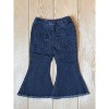 Girl “Sophie” Bell Bottom Flare Denim - Bailey's Blossoms - 2 of 2