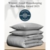 Duvet Cover Set 100% Cotton Sateen - Button Closure, Corner Ties by California Design Den - 2 of 4