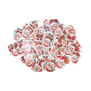 Unique Bargains Waterproof Nordic Christmas Stickers Colorful 1.57"-3.15" 50 Pcs - 1 of 4
