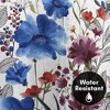 71x74 Blue Floral Shower Curtain - 100% Polyester - Water-Resistant Bath Curtain - 3 of 4