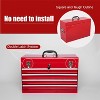21-Inch Metal Tool Box with 4 Lockable Drawers, Portable Tool Chest Organizer for Mechanics & DIY | Auto-Locking System, Smooth Ball Bearing Slides - 4 of 4