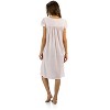 Casual Nights Women's Lace Short Sleeve Nightgown - 3 of 4