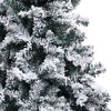 vidaXL Christmas Tree Artificial Tree with Stand and Flocked Snow Green PVC - 5 x 3 ft - 4 of 4