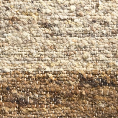 Montana Beige and Light Brown Wool Handmade Area Rug 8' x 10'