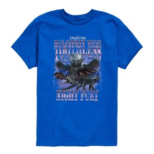 Boys' - How To Train Your Dragon - Toothless Collage Short Sleeve Graphic T-Shirt - 1 of 4