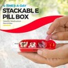 MEDca Weekly Pill Organizer, Four Times-a-Day, 1 Dispenser with Stackable AM/PM Compartments - 3 of 4