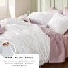3-Piece Queen Boho Comforter Set - Fluffy White Tufted Bedding, Farmhouse Chic with 2 Pillow Shams, All-Season Soft & Cozy - 4 of 4