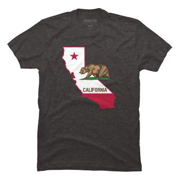 Design By Humans California State Pride Bear By T-Shirt