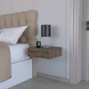 TIRAMISUBEST White Floating Nightstand, Contemporary Wall-Mounted Bedside Solution - 3 of 4