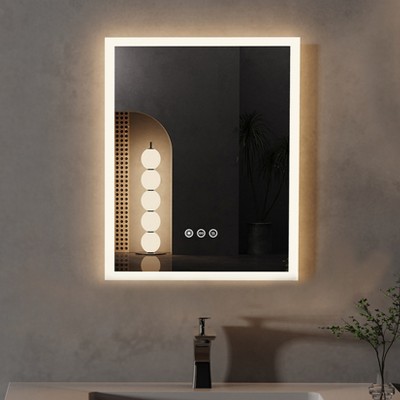 16x20 in LED Lighted Bathroom Front& Backlit Vanity Mirror