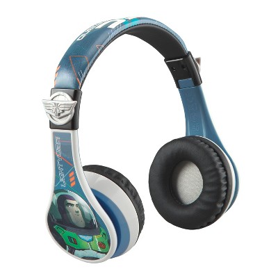 eKids Lightyear Bluetooth Headphones for Kids, Over Ear Headphones with Microphone – Blue (LY-B52.EXV22M)