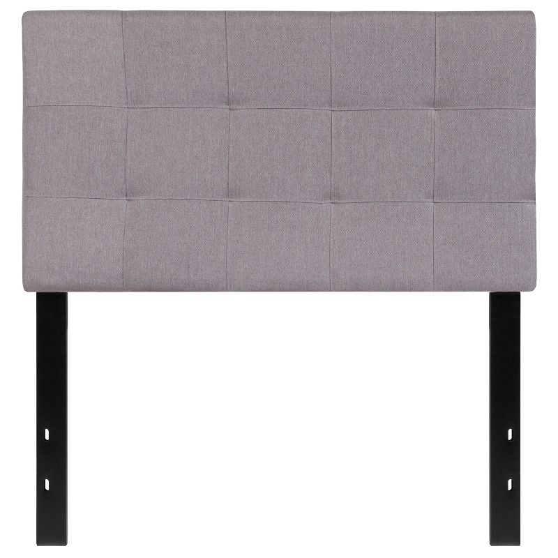 Flash Furniture Bedford Tufted Upholstered Twin Size Headboard in Light Gray Fabric, 1 of 10