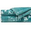 Chanasya Yoga Mindfulness Happiness Blissfulness Message Gift Throw Blanket - 4 of 4