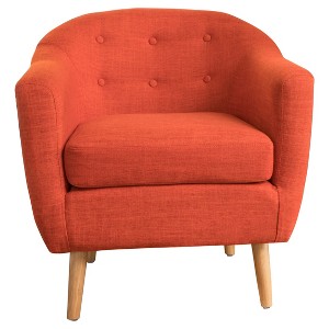 Naveen Metropolitan Club Chair - Muted Orange - Christopher Knight Home