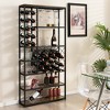 Costway Industrial Wine Rack Multi-purpose Freestanding Bakers Rack with Glass Holder - 2 of 4