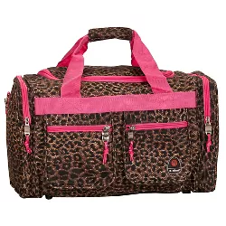 Rockland 31L Duffel Bag - Pink Leopard
