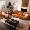 Modern Fabric Accent Armchair Upholstered Single Sofa with Metal Legs – Perfect for Home & Office - 2 of 4