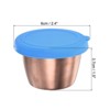 Unique Bargains Silicone Stainless Steel Leak-proof Airtight Food Storage Container - 2 of 4