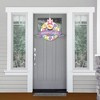 Big Dot of Happiness Easter Gnomes - Outdoor Spring Bunny Party Decor - Front Door Wreath - 2 of 4